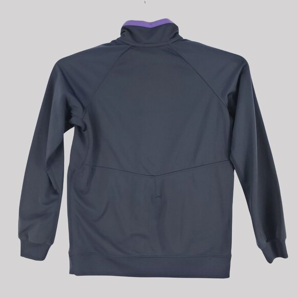 Nike Full-Zip Track Jacket Purple Accents Dri-Fit Unisex Youth L - Picture 2 of 7